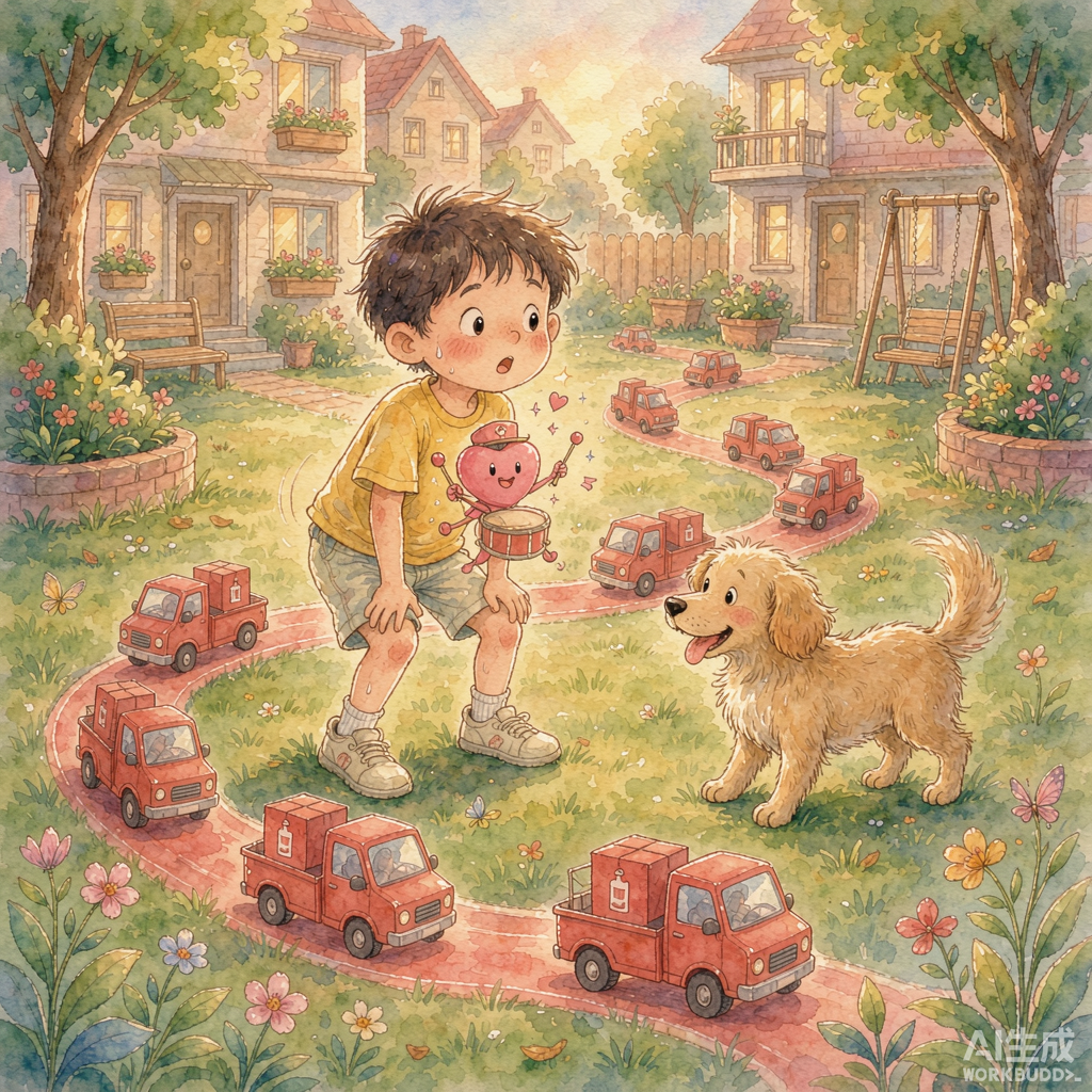 跑完步，胸口里