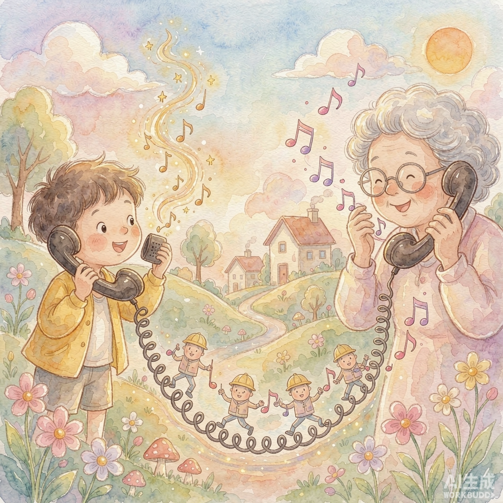 电话那么小，外婆的声音是怎么从里面跑出来的？